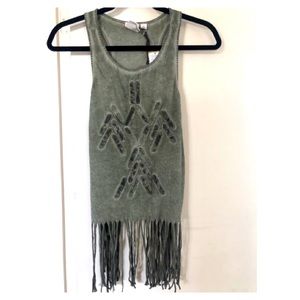 White Crow Tank Top